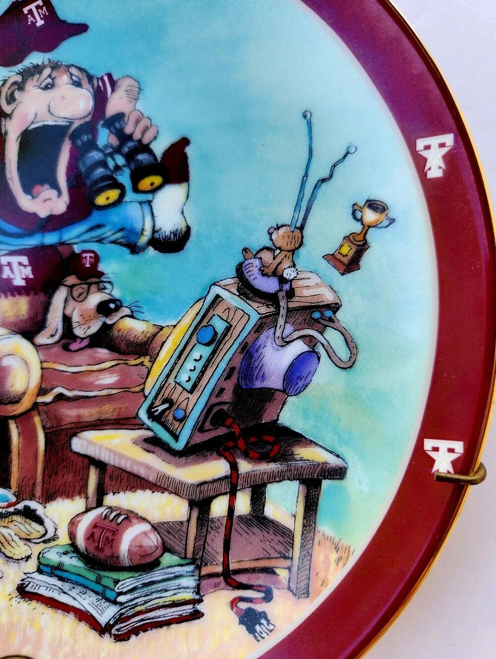 TEXAS A & M FAN THE ULTIMATE LTD EDITION WALL PLATE GARY PATTERSON DANBURY MINT